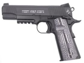 Colt 1911 (Rail) Combat Unit Co2 Blowback Pistol (Black - Cybergun - 180564)