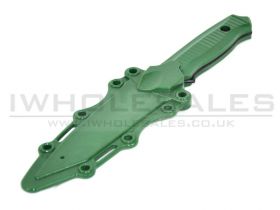 Rubber Knife with Hard Holster (Green)