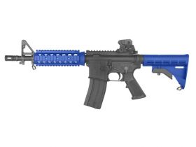 S&T M4 CQB Gas Blowback Rifle (Full Metal - RIS CQB - STGBB06BKM - BLUE)