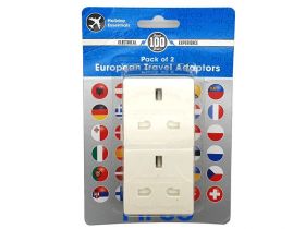 ACM EU 2 Pin to UK 3 Pin Plug (13a - With Fuse - Pack of 2)