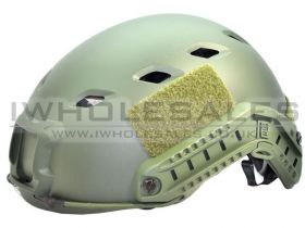 Fast Helmet with Rails plus Extra Internal Padding (Green)
