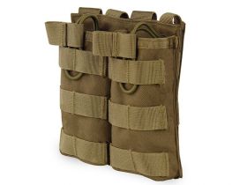 Big Foot Tactical Double Magazine Pouch for M4/AK/AUG (Tan)