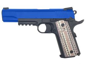 SRC 1911A1 Co2 Blow Back Pistol (SR45A1 - Blue - CO-732BX)