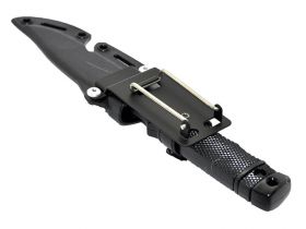 Rubber Knife with Hard Holster (Black)