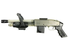 Mossberg M590 Chainsaw Spring Shotgun with 500 BB's (Short - Clear - Cybergun - RT270741)
