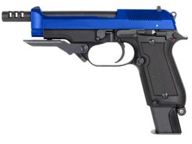 KWA M93R II Gas Blowback Pistol (Full Metal Slide and Lower Frame - NS2 - Blue - 101-00182)