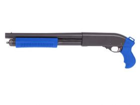 Golden Eagle M870 Breacher Tri-Shot Gas Pump Action Shotgun (Short - Blue - M8881 - V2)