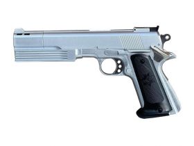 HFC 1911 Gas Pistol (With Front Compensator - Silver - HG-125S)