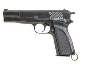 WE Hi-Power Browning MK3 Gas Blowback Pistol (Black)
