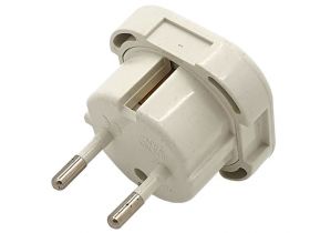 ACM EU 2 Pin to UK 3 Pin Plug (16a - With Fuse - Pack of 1)