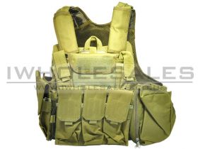 Full Body Vest with Multi Pouch (OD - Green)