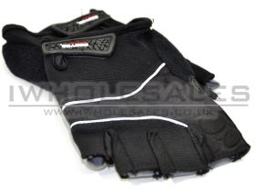 Gloves with Extra Hand and Palm Protection (Breathable Material) (Black)