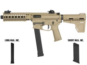 Ares M45X-S with EFCS Gearbox (S-Class L - Tan - AR-088E - Comes with Extra Mid-Cap and Low Cap Magazine)