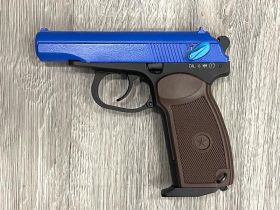 KWC MKV PM Co2 Pistol (Blowback - Black - KCB-44AHN - Top Slide Blue)