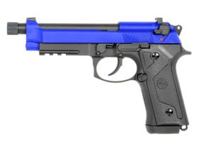 SRC M92 SR9A3 Gas Blowback Pistol (Dual Powered - Blue - GB-0710B)