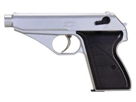 SRC PPK Now Blowback Gas Pistol (Silver - GGH-0402S)