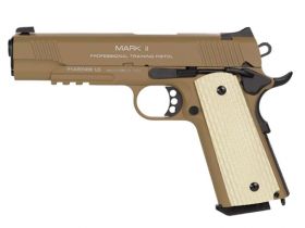 KWA M1911 MKII PTP Gas Blowback Pistol (Full Metal - NS2 - Tan - 101-00322)