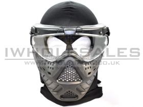 Full Face Protection with Eye Protection (Re-Enforced) (Black)